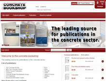 Tablet Screenshot of concretebookshop.com